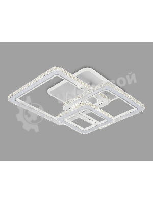 Управляемый светодиодный светильник Ambrella light FA1732/3 WH/CH белый/хром 145W 3000K/4200K/6400K 670*510*150 (ПДУ РАДИО 2.4G)