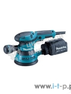 Шлифовальные машины Makita BO5041K ЭШМ, 300Вт,ф125мм,4000-12000об\м,ампл-2.8мм,1.4кг,чем,п\сборник,доп.рукоятка