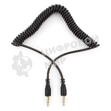 Кабель аудио Cablexpert CCA-405-6, Jack3.5 - Jack3.5, 2м, спиральный