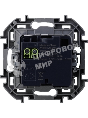 Зарядное устройство 2 разъема USB A-C 240В/5В 3000мА белый