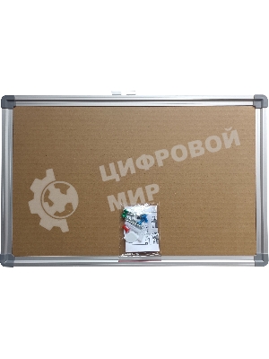 Доска пробковая Buro 60x90 см, алюминиевая рама