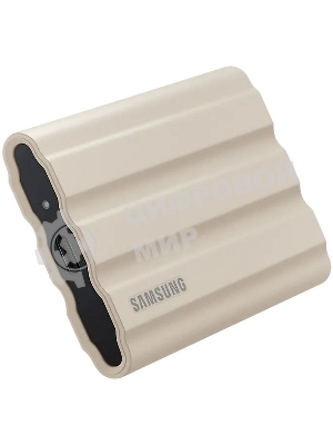 Внешний SSD Samsung T7 Shield, 1TB, USB 3.2 Gen 2 Type-C, R/W 1050/1000, бежевый