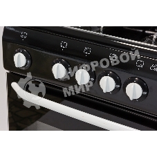 Плита газовая De Luxe 5040.36Г (КР) черный, конфорок 4 шт, духовка 43 л, 50 см x 85 см x 50 см