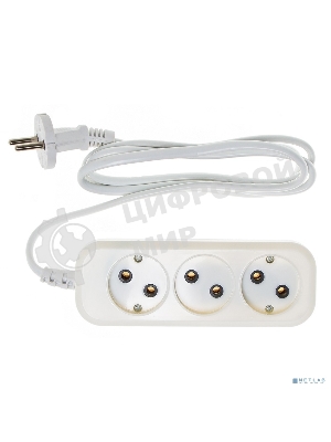 Сетевой удлинитель Buro BU-PSL3.1/W 1.5 м (3 розетки) белый (пакет ПЭ)