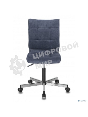 Кресло Бюрократ CH-330M/LT-27 темно-синий, экокожа, 120 кг, механизм качания, без подлокотников