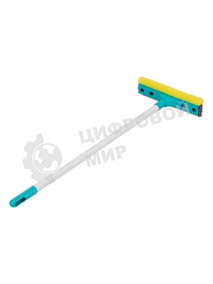 Щетка-окномойка Home Palisad с водосгоном, пластиковый черенок, 640х220 мм