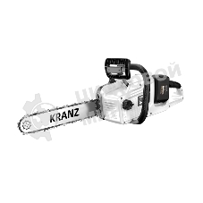Пила цепная аккумуляторная KR-4040 бесщеточная, шина 40см, 2 АКБ 20Вх2 (40В) 4Ач KRANZ