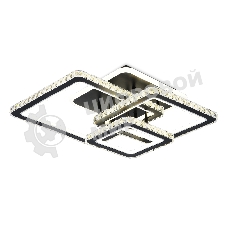 Управляемый светодиодный светильник Ambrella light FA1733/3 BK/CH черный/хром 145W 3000K/4200K/6400K 670*510*150 (ПДУ РАДИО 2.4G)