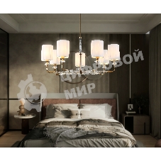 Люстра Ambrella light LH71503/7 BS/FR латунь/белый матовый E14*7 max 40W D840*640