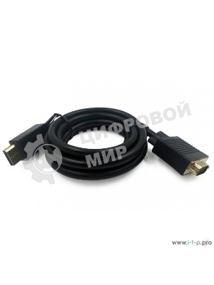 Кабель DisplayPort->VGA Cablexpert CCP-DPM-VGAM-10, 3м, 20M/15M, черный, экран, пакет