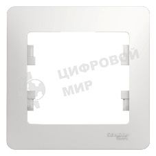 Рамка 1-м Glossa белый SchE GSL000101