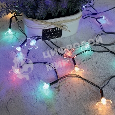 Каскад Lamper Ночной букет LED 4 м с выносной солнечной панелью 2 м и аккумулятором, теплое белое свечение