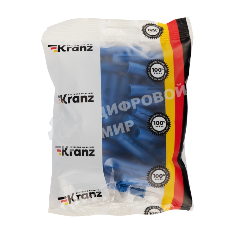 Дюбель распорный Kranz 10х60, синий, пакет (50 шт./уп.)