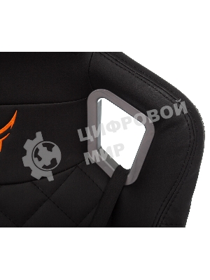 Кресло игровое Knight TITAN черный ромбик эко.кожа с подголов. крестовина металл