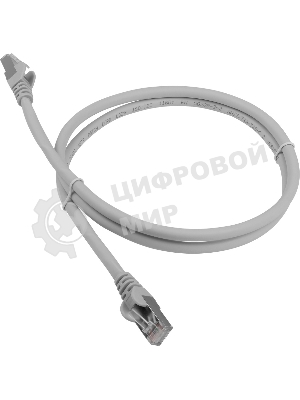 Патч-корд LANMASTER LSZH FTP cat.6a, 1.5 м, серый