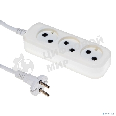 Сетевой удлинитель Buro BU-PSL3.1/W 1.5 м (3 розетки) белый (пакет ПЭ)