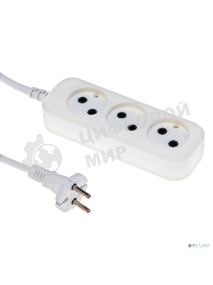 Сетевой удлинитель Buro BU-PSL3.1/W 1.5 м (3 розетки) белый (пакет ПЭ)