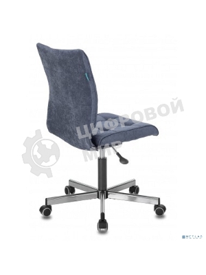 Кресло Бюрократ CH-330M/LT-27 темно-синий, экокожа, 120 кг, механизм качания, без подлокотников
