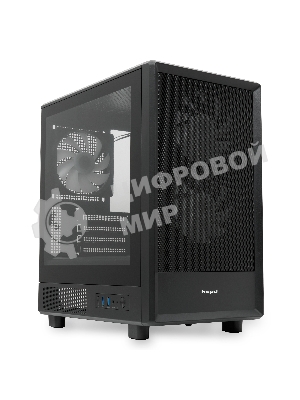 Компьютерный корпус HSPD M310, Mesh Mini-tower, черный, TG, 0.4 SPCC, 3x120мм ARGb mATX, mITX 180/280/160мм 1x2.5