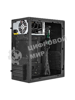 Компьютерный корпус Minitower ExeGate BAA-308MUC-AAA400 (mATX, БП AAA400 с вент. 8см, 1хUSB+1хUSB 3.0+1хTypeC, HD Audio, черный)