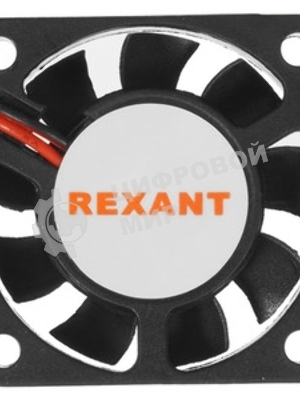 Вентилятор для корпуса Rexant RX 4010MS 24VDC черный, 40 мм, 4800 об/мин, 20 дБ, 2 pin
