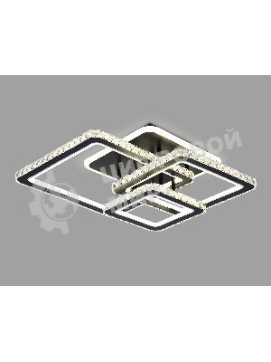 Управляемый светодиодный светильник Ambrella light FA1733/3 BK/CH черный/хром 145W 3000K/4200K/6400K 670*510*150 (ПДУ РАДИО 2.4G)