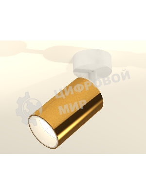 Светильник Ambrella Light XM6327001 PYG/SWH золото желтое полированное/белый песок MR16 GU5.3 (A2202, C6327, N6110)