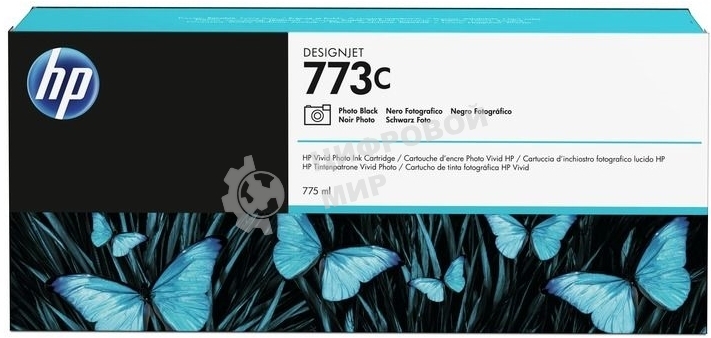 Картридж струйный HP 773C (C1Q43A) фото черный для HP Designjet Z6600/Z6800 (775мл)
