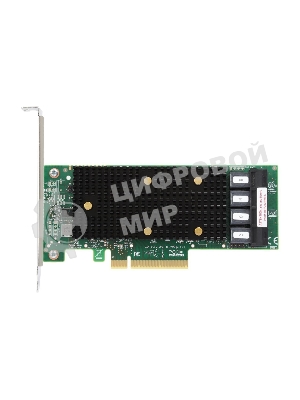 Адаптер HBA SAS 9400-16i SGL (05-50008-00), PCIe 3.1 x8 LP, Tri-Mode SAS/SATA/NVMe 12G HBA, 16port(2*int SFF8643), 3416 IOC