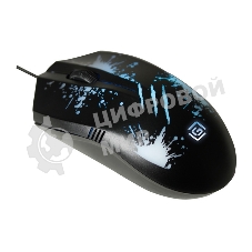 Мышь проводная Oklick 399M STIGMA черный, 1200 dpi, USB, кнопки - 3
