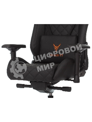 Кресло игровое Knight TITAN черный ромбик эко.кожа с подголов. крестовина металл