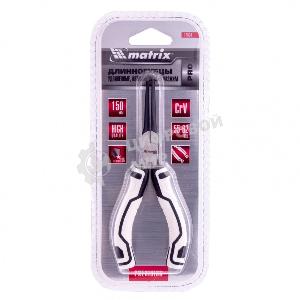 Длинногубцы Matrix Mini (удлиненные), 150 мм, авторазжим, PRO