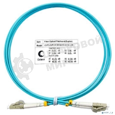 Шнур оптический Cabeus FOP-50-LC-LC-1.5m duplex LC-LC 50/125 мм OM3 1,5м LSZH