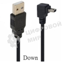 Кабель USB Type A на Mini USB угол вниз 1,5 м