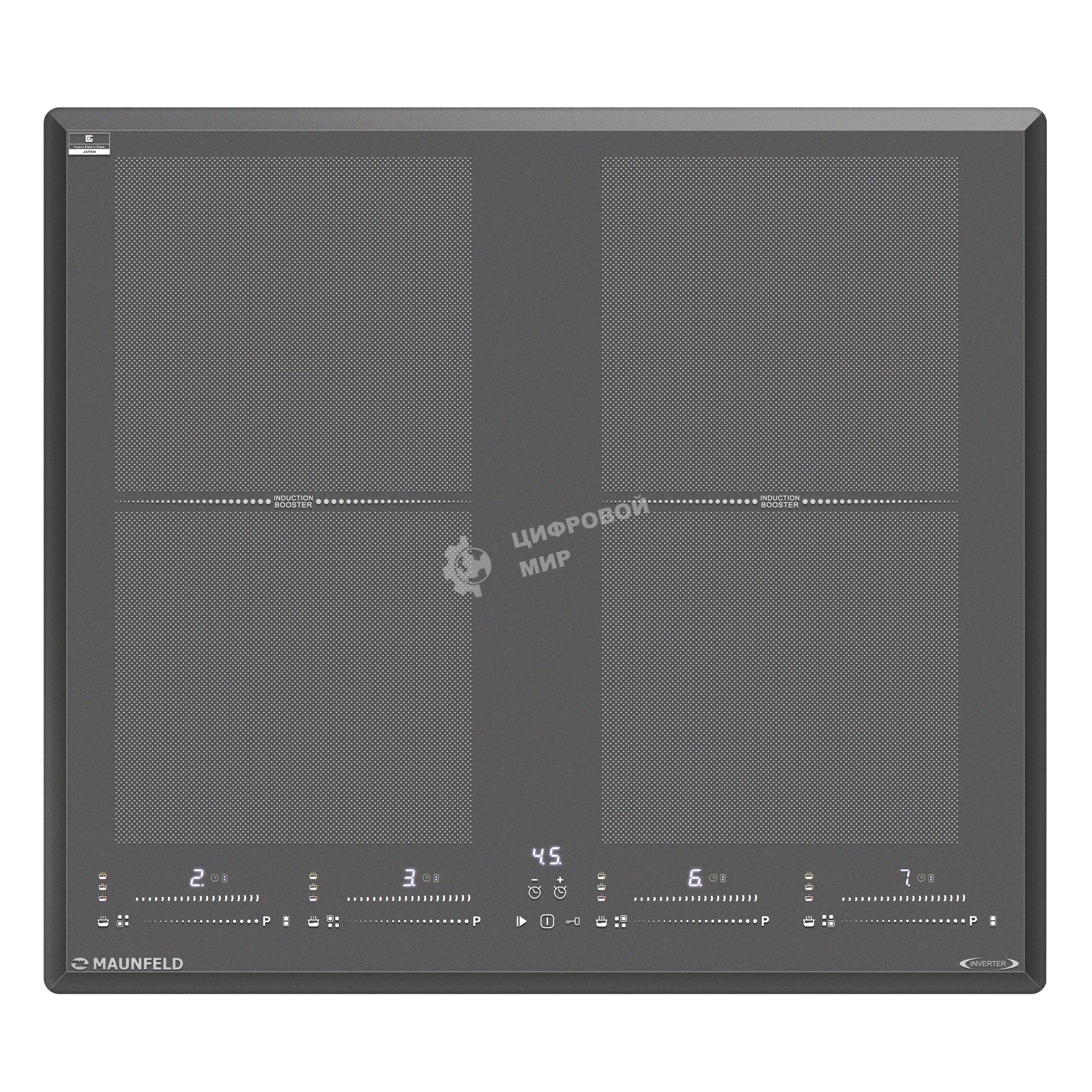 Индукционная варочная панель Maunfeld CVI594SF2DGR Inverter