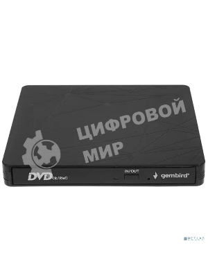 Оптический привод внешний CD/DVD привод USB 3.0 Gembird DVD-USB-03C пластик, черный