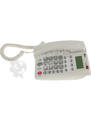 Телефон проводной Ritmix RT-550 белый/серый