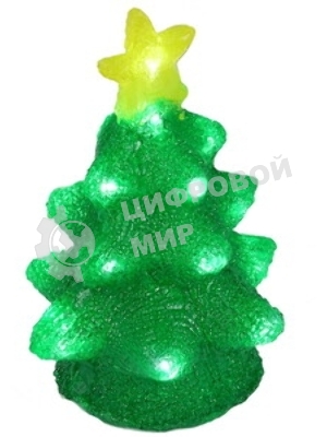 Фигура на подставке Елочка 12x12x28 см, RGB, питание 3xАА и провод USB Neon-night