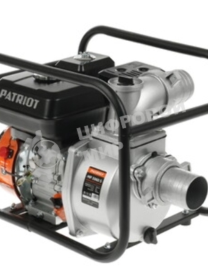 Мотопомпа Patriot MP 3060 S 335101430 Двиг. 4-т, АИ-92, 196сс, 6.5 л.с., самовсас., макс.производит.60 м/ч (1000 л/м), макс.глуб.всас.8 м., макс.нап.30 м., диам.патруб.3