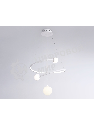 Светильник Ambrella light FL66299 WH белый 39W 3000K-6400K+G9 D500*1200 (ПДУ ИК)