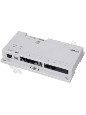 Коммутатор Dahua DHI-VTNS1060A, 6×PoE (24 В) + 2×Uplink, неуправляемый