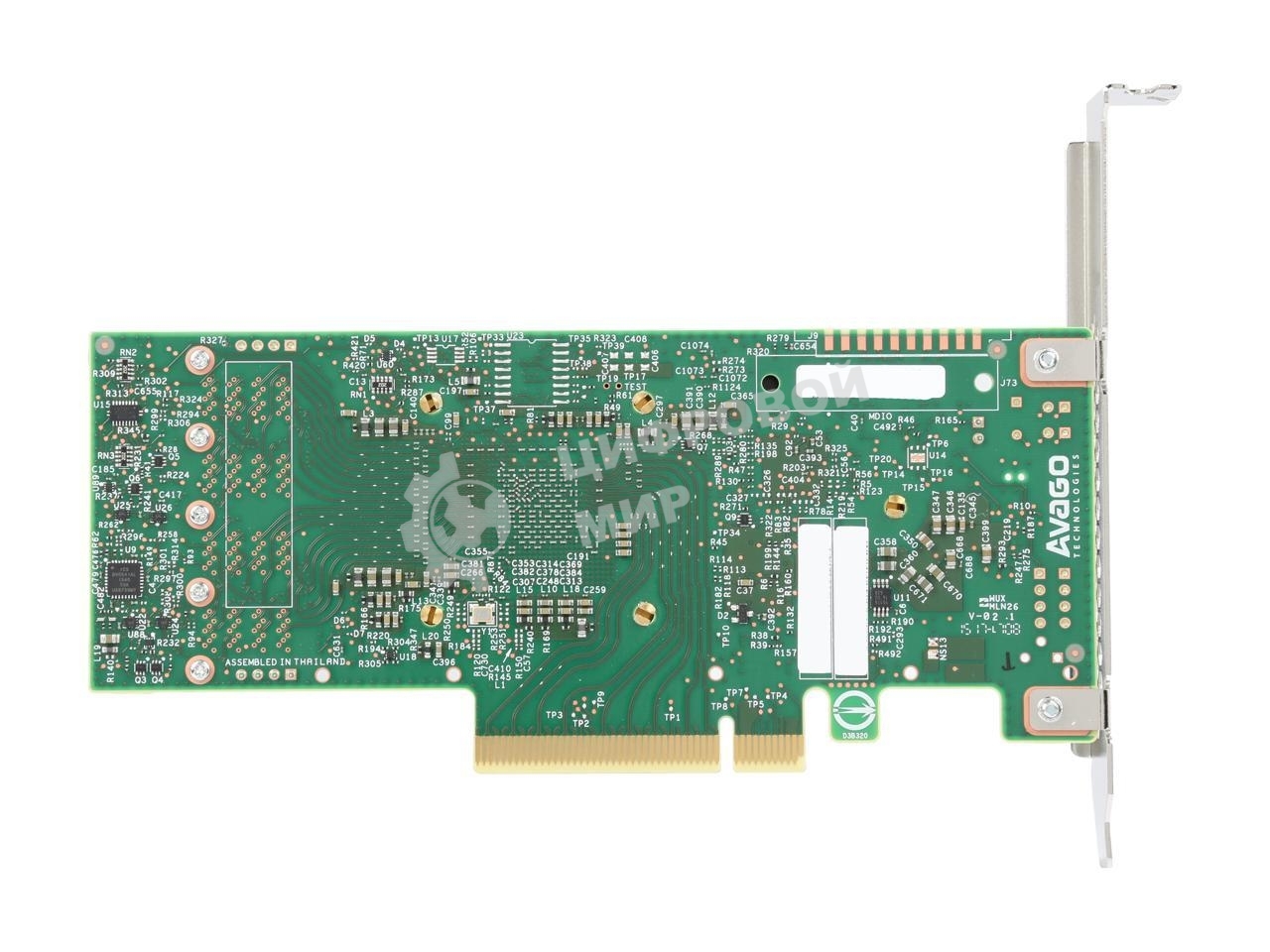 Адаптер HBA SAS 9400-16i SGL (05-50008-00), PCIe 3.1 x8 LP, Tri-Mode SAS/SATA/NVMe 12G HBA, 16port(2*int SFF8643), 3416 IOC