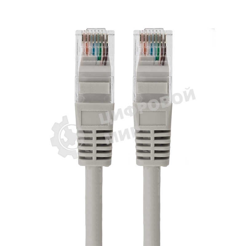 Пaтч-корд U/UTP Rexant, cat.5e, RJ45-RJ45, неэкранированный, LSZH серый, 5м