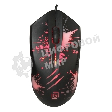 Мышь проводная Oklick 399M STIGMA черный, 1200 dpi, USB, кнопки - 3