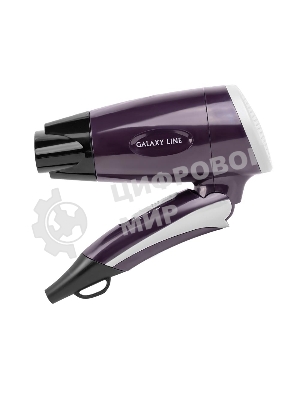 Фен Galaxy Line GL 4338 фиолетовый, 1200 Вт, компактный