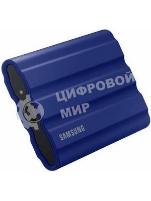 Внешний SSD Samsung T7 Shield, 1TB, USB 3.2 Gen 2 Type-C, R/W 1050/1000, синий