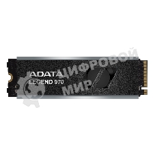 Накопитель SSD ADATA LEGEND 970, 2Tb, PCIe 5.0 x4, M.2 2280, NVMe, R/W 10000/10000, с радиатором