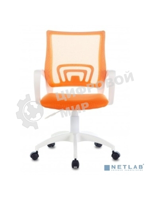 Кресло Бюрократ CH-W695NLT TW-38-3 TW-96-1 оранжевый, сетка/ткань, 120 кг, механизм качания