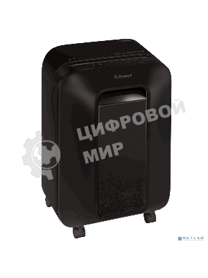 Шредер Fellowes PowerShred LX200 черный (секр.P-4)/перекрестный/12лист./22лтр./скрепки/скобы/пл.карты