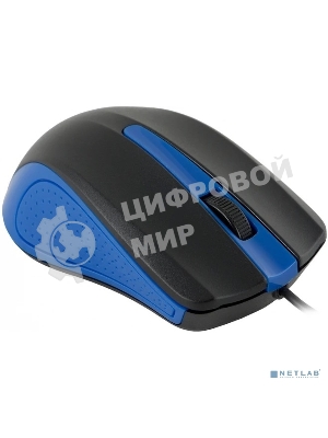 Мышь проводная Acer OMW011 черный/синий, 1200 dpi, USB, кнопки - 3